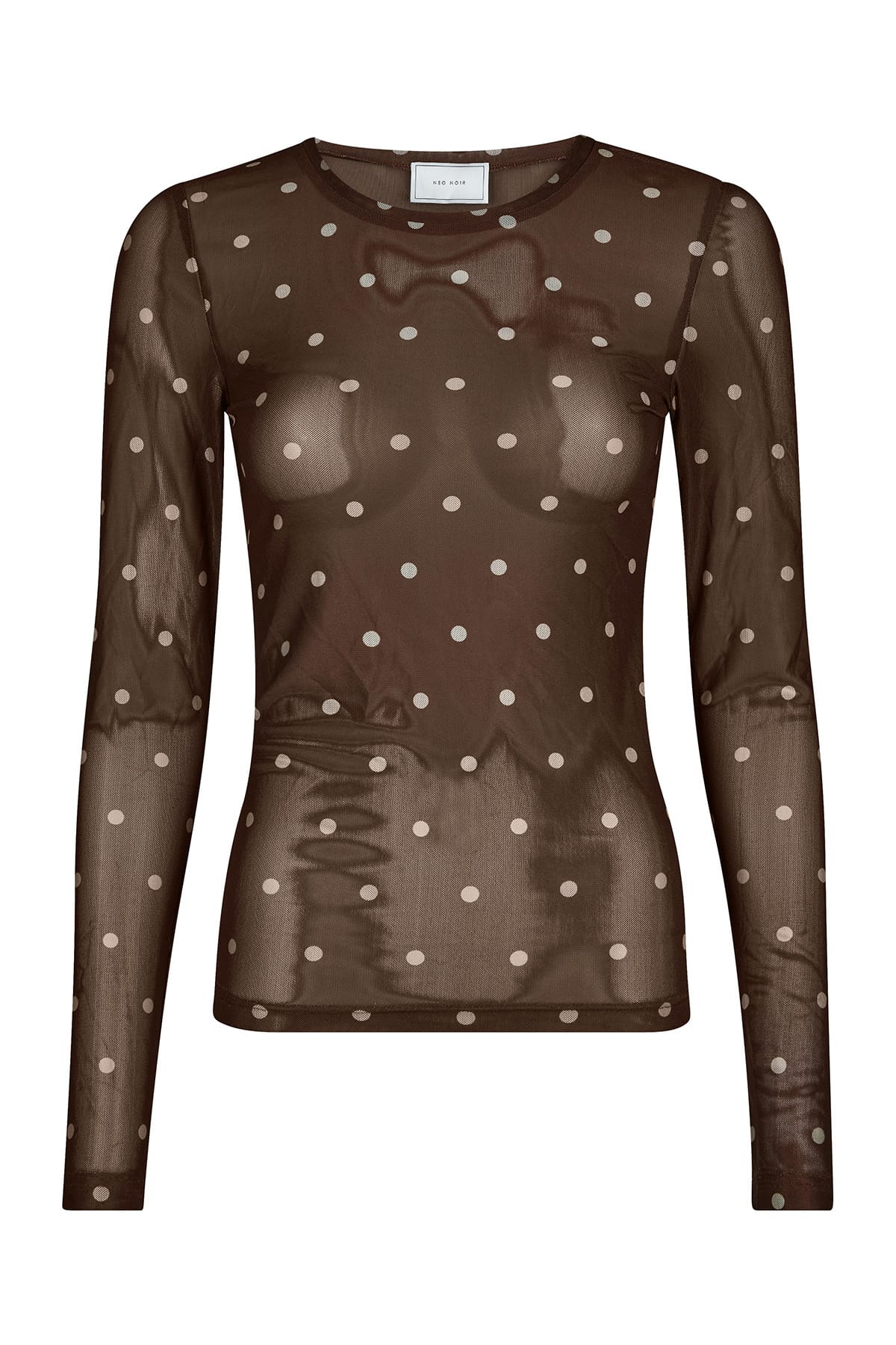 Longsleeve Ella Dot Brown Longsleeve Neo Noir