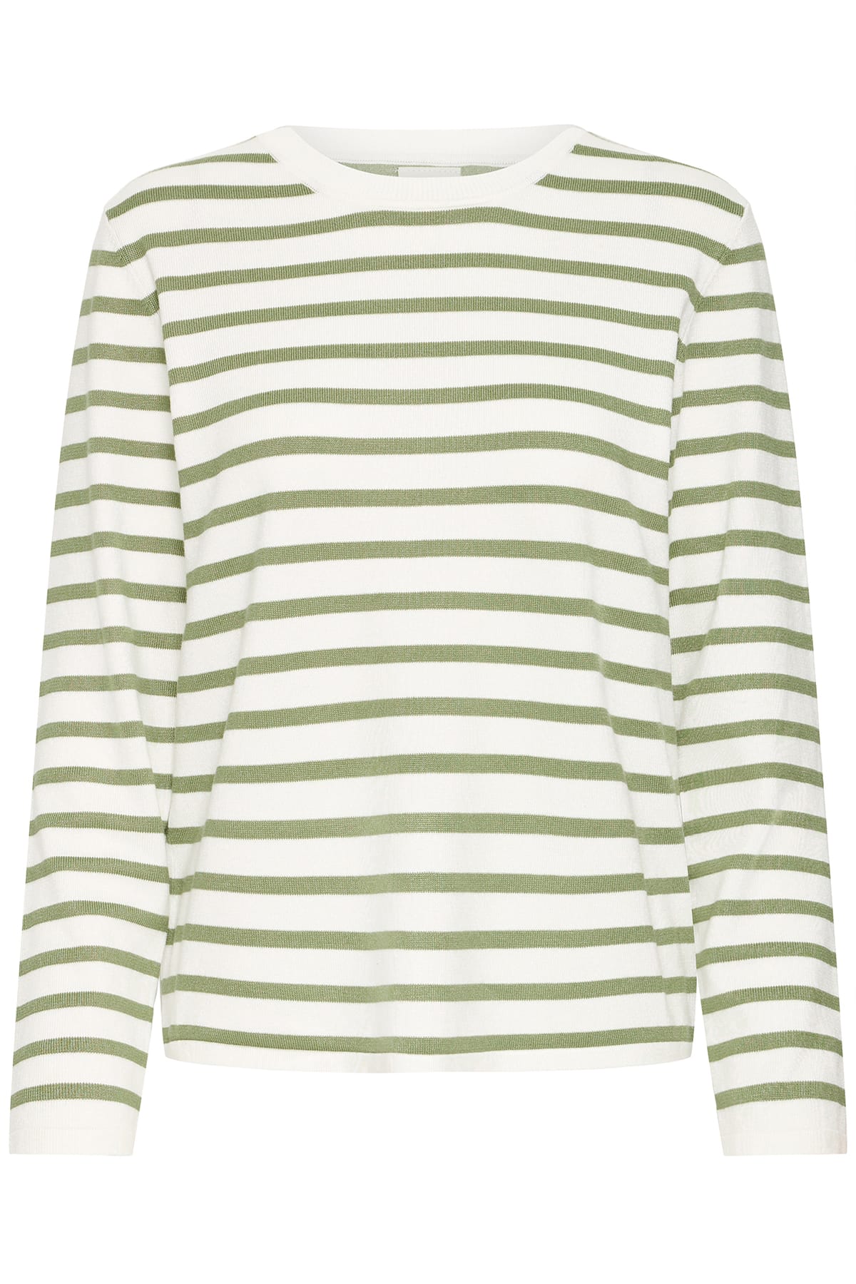 Longsleeve IHLULS O-NECK LS SMALL IGUANA WHITE STRIPE Longsleeve ICHI