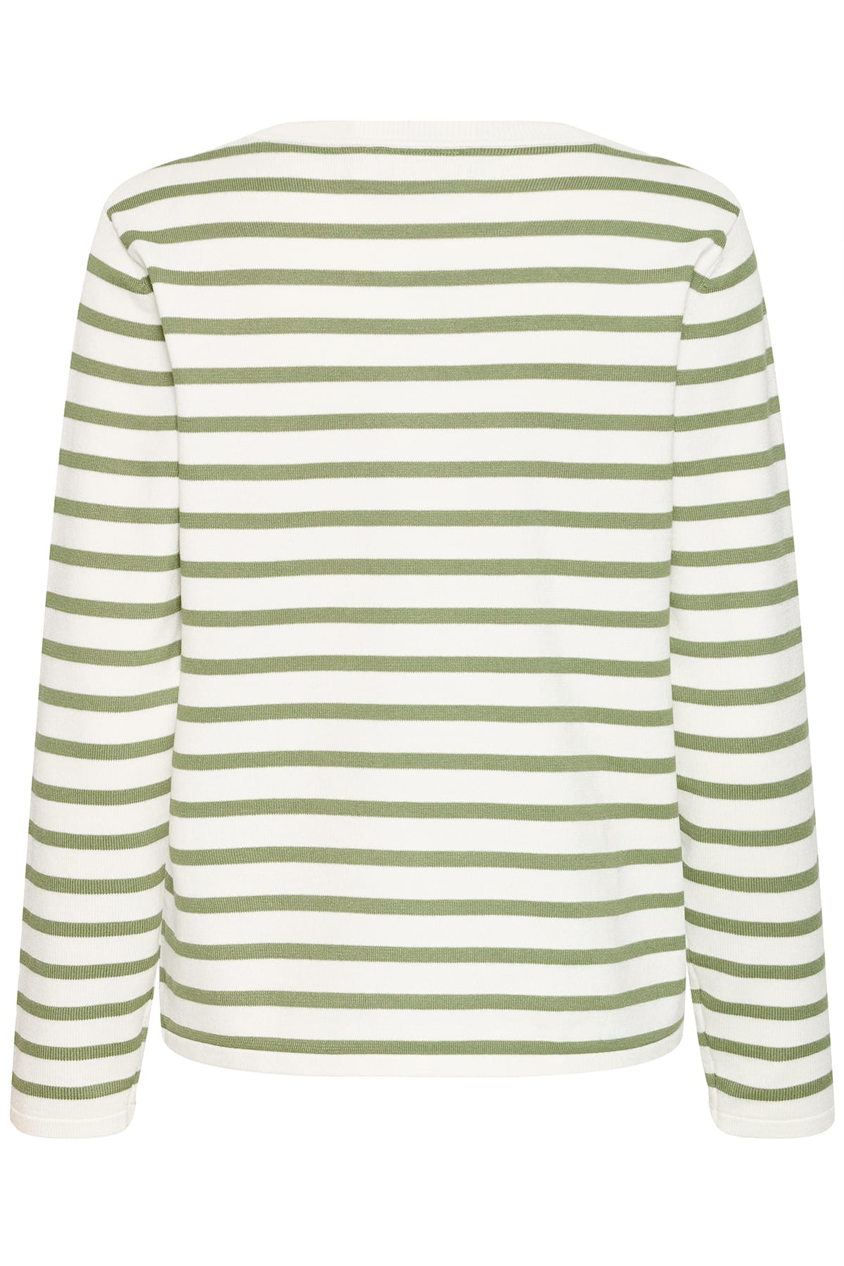 Longsleeve IHLULS O-NECK LS SMALL IGUANA WHITE STRIPE Longsleeve ICHI