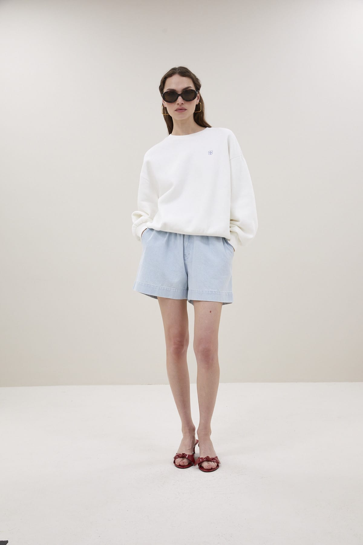 Sweatshirt bibi lucky everyday off white Sweatshirt By Bar